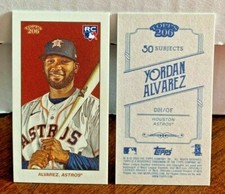 Yordan Alvarez 2020 Topps 206 Series 4 Base Mini RC SP - HOUSTON ASTROS