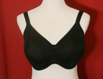 Amoena SB 0675 Lara Sujetador Suave Sin Aros Post Cirugía Bolsillo Mastectomía Sujetador Negro Foto 1 de 4