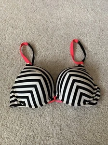 Victoria Secret Miraculous Plunge 36B White Bombshell Add 2 Cups Push Up Bra - Picture 1 of 9