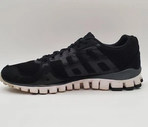 Scarpe Reebok donna 9 nere nylon tessuto sneaker bianco grigio suola media scarpe da ginnastica - Foto 1 di 19