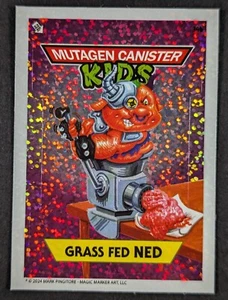 Grass Fed Ned Ground Chuck 2024 Mutagen Canister Ninja Turtles TMNT Card #30b NM - Picture 1 of 2