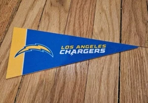 NFL Los Angeles Chargers 9” x 4” Felt Pennant Mini Flag Rico Tag Express - Picture 1 of 1