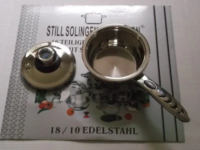 NEW STILL SOLINGEN COLLECTION POT W/LID 18/10 STAINLESS STEEL - Image 1 of 4
