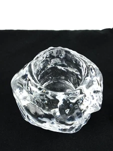 Bleikristall Gletscher Schneeball Windlicht / Kerzenhalter über 24% Bleikristall 3" - Bild 1 von 6