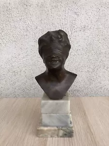 Scultura vintage dea bendata in bronzo - Foto 1 di 11
