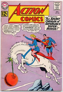 Cómics de acción 293 bien+ 6,5 1962 DC Supergirl cometa origen cisne corto - Imagen 1 de 5