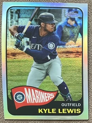 Kyle Lewis 2021 Topps Chrome '65 Refux Refractor #TH65-1 Seattle Mariners Insert - Image 1 of 2