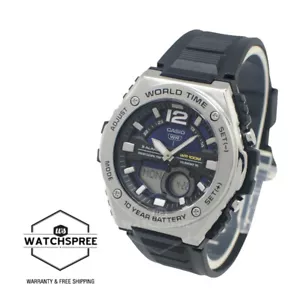 Casio Analog-Digital Sporty Black Resin Band Watch MWQ100-2A MWQ-100-2A - Picture 1 of 1