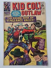 KID COLT OUTLAW #129 VG- "The Range War of Vengeance Valley" 1966 Silver Age 