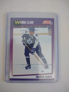 1991-92 Score American Wendel Clark #116 Toronto Maple Leafs