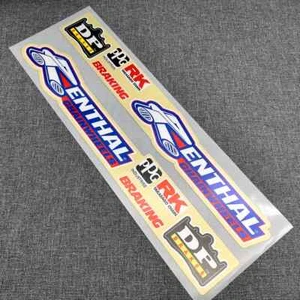 2Pcs Schwinge Arm Motorrad Aufkleber für RENTHAL DP KXF YZF RMZ CRF SX SXF - Picture 1 of 7