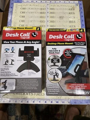 2X Montaje de teléfono de escritorio para llamadas por taza - Ver su teléfono celular en cualquier ángulo Foto 1 de 4