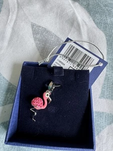 Genuine Swarovski Pink Fkamingo Clip Charm. BNWT. - Picture 1 of 2