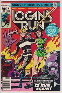 LOGAN'S RUN #6 MARVEL COMICS JUNIO 1977 PRIMERA HISTORIA EN SOLITARIO CON THANOS - Imagen 1 de 2