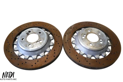 2019 - 2021 BMW F87 M2 competição traseira esquerda e direita 380x28 rotor de disco de freio fabricante de equipamento original - Imagem 1 de 4