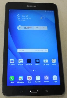 Samsung Galaxy tab E T377A Tested Working Wifi 1029-05M - Image 1 of 3