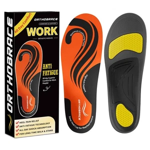 Work Orthotic Insoles for All Day Comfort, Anti Fatigue High Arch Support Sho... - Foto 1 di 6
