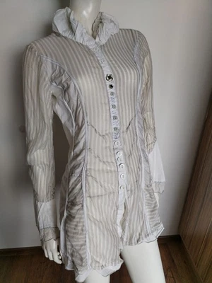 BOTTEGA by elisa cavaletti manga larga top camisa blusa talla M Foto 1 de 4