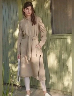 Free People Movement First Choice Sweat Hoodie Dress Athleisure Beach Boho Large - Image 1 of 4