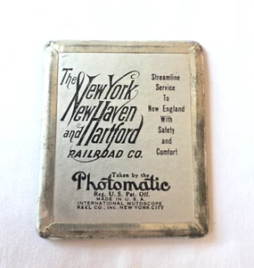 1930er-1940er Jahre New York New Haven & Hartford Railroad Photomatic Photo junge Frau - Bild 1 von 2