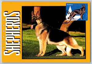 #5405 Military Working Dogs German Shepherds FDC Maxi Card w/Pictorial Cancel - Picture 1 of 2