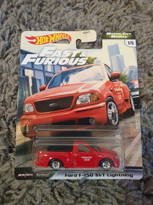 Hot Wheels Fast & Furious Motor City Muscle Ford F-150 SVT Lightning Premium Car - Image 1 of 2