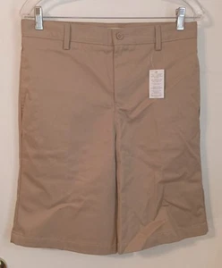 NEW Boys Lands' End Size 18 School Uniform Stain Resistant Chino Shorts - Picture 1 of 3