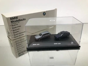 HERPA BMW E34 525i TOURING+535i SEDAN SET -BLUE+SILVER 1:87- GOOD IN BOX - 309 - Picture 1 of 7
