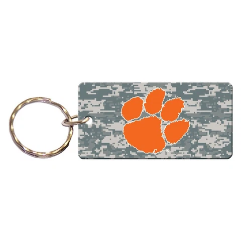CLEMSON TIGERS DIGITAL CAMO RECTANGLE ACRYLIC KEY RING NEW WINCRAFT 😎 Cover