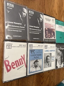 Jazz Cassette Lot of 12: Hampton, Basie, Ellington, Goodman, Parker VG + Clean - Picture 1 of 13