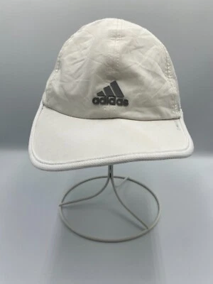 Adidas Climalite Correr Correr Ajustable Correa Gorra Gorra Blanca Foto 1 de 4