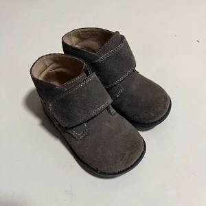 Stivali Livie & Luca taglia 7 bambino ragazzo grigio scamosciato scarpe pollock pelle usati in ottime condizioni - Foto 1 di 6
