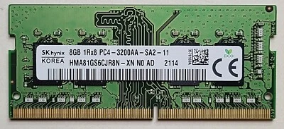 NEW HP PAVIL 15-EF0025WM 8GB 1RX8 DDR4 3200 RAM MEMORY 937236-855 HMA81GS6CJR8N - Image 1 of 3