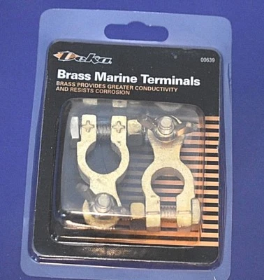 Batería de latón macizo terminal marino poste superior con tuercas de ala Deka East Penn Foto 1 de 4