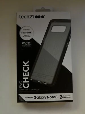 Capa protetora tech21 Evo Check para Samsung Galaxy Note8 - Smokey/preta - Imagem 1 de 2