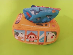 Baby First Tissue Box Soft Crinkle Cloth Sensory Early Preschool Learning Toy - Picture 1 of 5