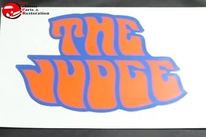 70 Pontiac GTO "THE JUDGE" Deck Lid Trunk Decal 8"x5" Orange - Picture 1 of 1