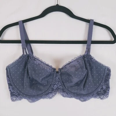 Victorias Secret Dream Angels Bra 36DD Push-Up Without Padding Blue All Lace - Image 1 of 4