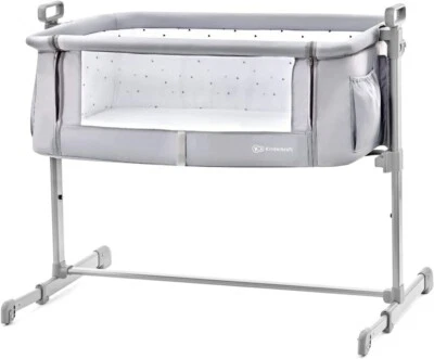 Kinderkraft Neste Up Bedside Baby Newborn Cot Crib Brand New GREY KKLNESTGRY00BS - Image 1 of 4
