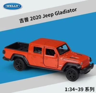 Welly 1:36 2020 Jeep Gladiator Diecast Metal Pullback Model Car Boy Toy - Image 1 of 4