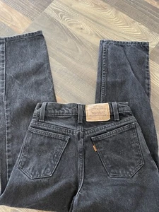 Levi's 550 Orange Tab Relaxed Fit Boys Youth Size 10 Black Denim Jeans - Picture 1 of 14