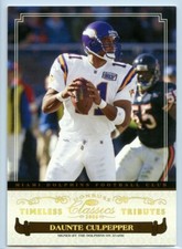 Daunte Culpepper 2006 Donruss Classics Timeless Tributes GOLD /25 Vikings
