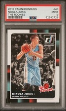 2015 Panini Donruss the Rookies 43 Nikola Jokic Rookie PSA MINT 9 Nuggets RC