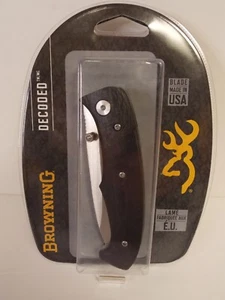Browning Black Label Decoded Assisted Opening Folding Knife - 320209BL - SEALED - Picture 1 of 9