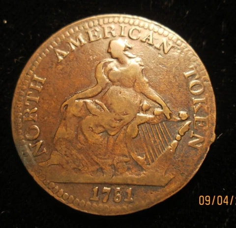 1781 North American Token Cover