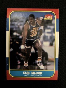 1986 Fleer Karl Malone #68 Rookie Card RC | NM or Better -- PSA 10 CENTERING