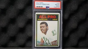 1974 Topps #121 Harold Carmichael - PSA 8(OC)
