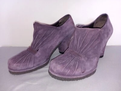 Zapatos AUDLEY London Retro Acanalados Bomba Cómodos Gamuza Tacones Botines Talla Foto 1 de 4