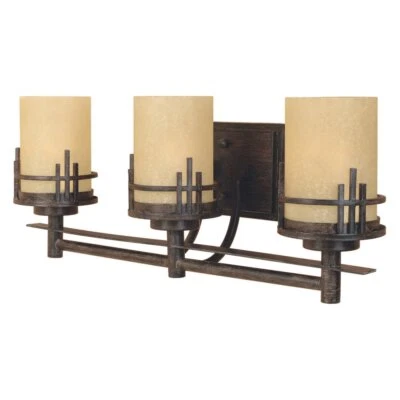 Aplique de montaje en pared 82103-WM 3 Mission Ridge 23,5 pulgadas dormitorio o espejo cálido M... Foto 1 de 4