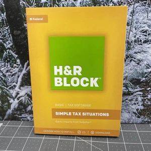 H&R Block Basic 2017 CD / Download BRAND NEW Sealed - PC / MAC HR H R USA - Picture 1 of 8